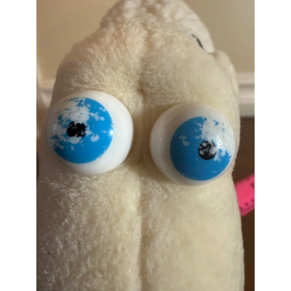 Serta Counting Sheep 7 Plush Advertising Character White Blue Medallion 8 inch